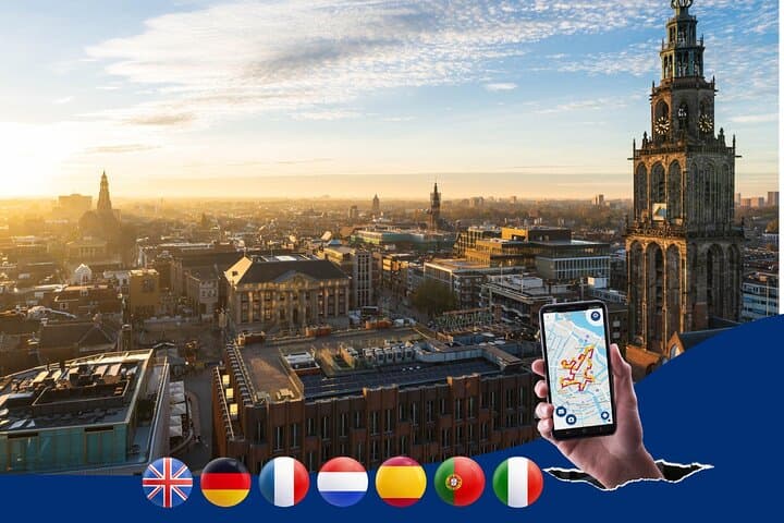 Groningen Self-Guided City Walk with 7-Language Audioguide