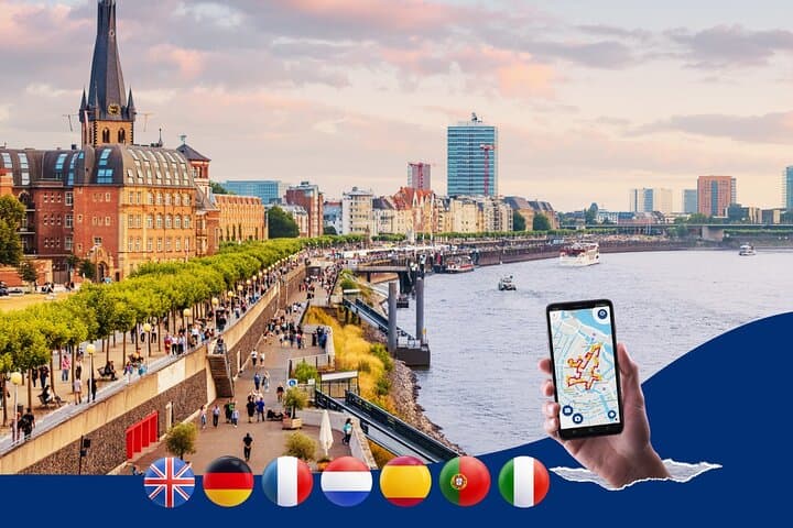 Self-Guided Düsseldorf City Walk: 7-Language Audio Tour Along the Rhine
