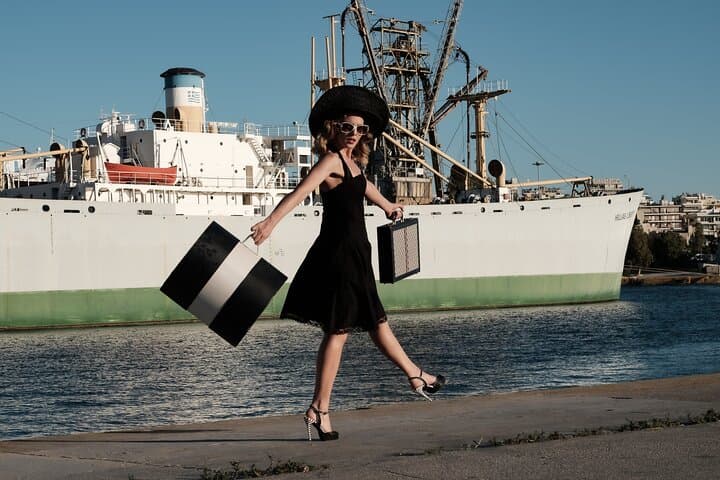 Piraeus Port Private Photoshoot: Industrial Charm & Mikrolimano Portrait Session