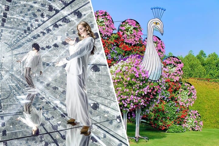 Dubai Combo: AYA Universe and Dubai Miracle Garden — Tech Immersion Meets Floral Spectacle