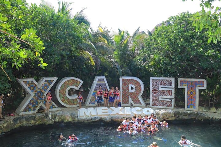 Xcaret Tour Plus from Cancun — Underground Rivers, Snorkel & Mexico Espectacular