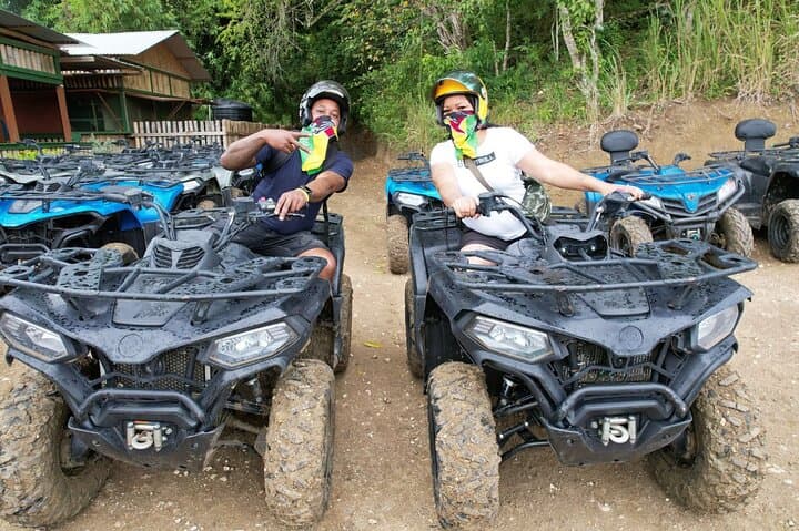 Wet-and-Wild Private ATV Adventure from Montego Bay with Jerk Chicken Lunch