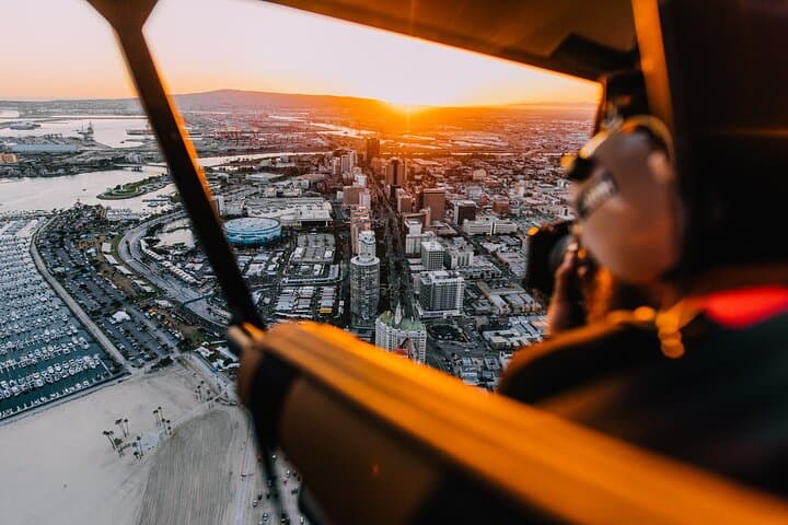 Doors-Off Helicopter Photography Flight Over Los Angeles — 60-Min From Long Beach