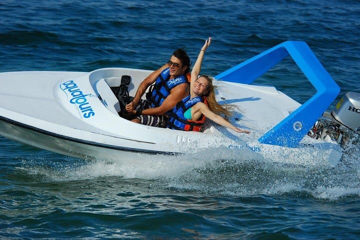 Drive a Speedboat and Snorkel the Cancún Coast: High-Speed Lagoon Adventure photo 2