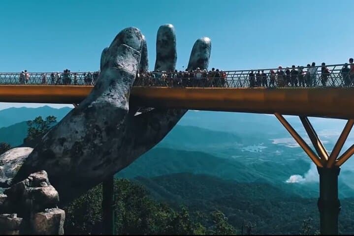 Ba Na Hills Golden Bridge Day Tour from Da Nang — Cable Car, French Village & Fantasy Park
