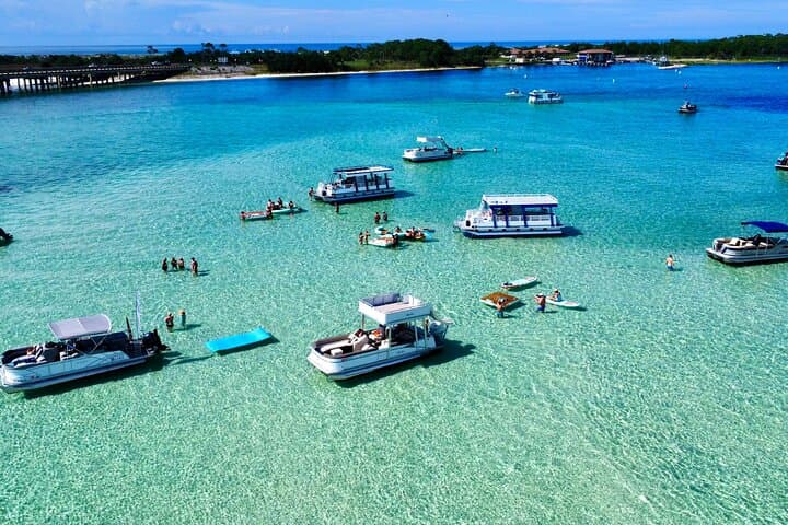 Crab Island & Destin Harbor Cruise: 3-Hour Boat Tour with Snorkel and Paddleboards