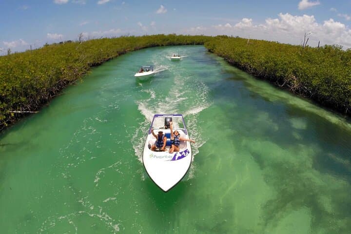 Nichupté Lagoon Speedboat & Mayan Reef Snorkel — Cancun Jungle Tour photo 2