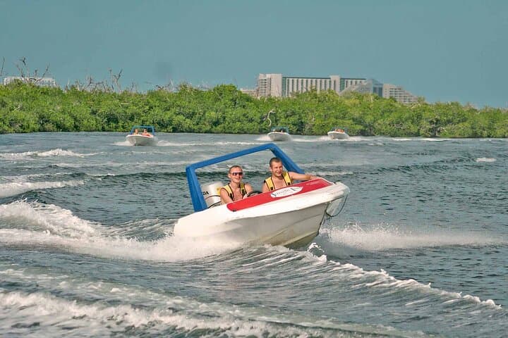 Nichupté Lagoon Speedboat & Mayan Reef Snorkel — Cancun Jungle Tour photo 4