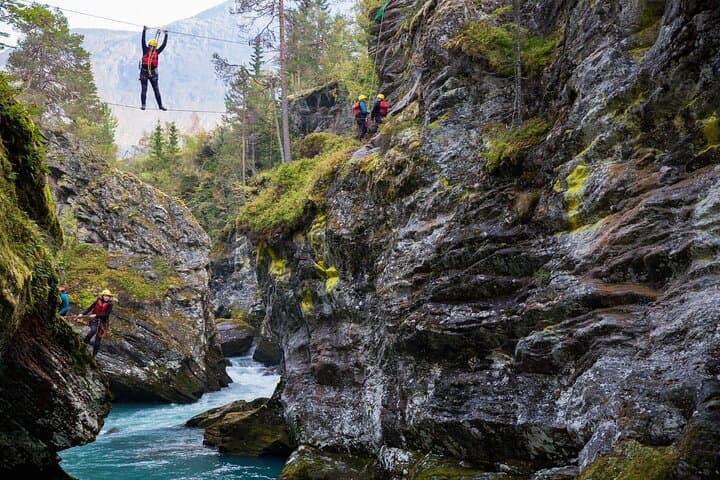 Valldal Canyoning: Guided Canyon Descent with Jumps, Ziplines & Via-Ferrata