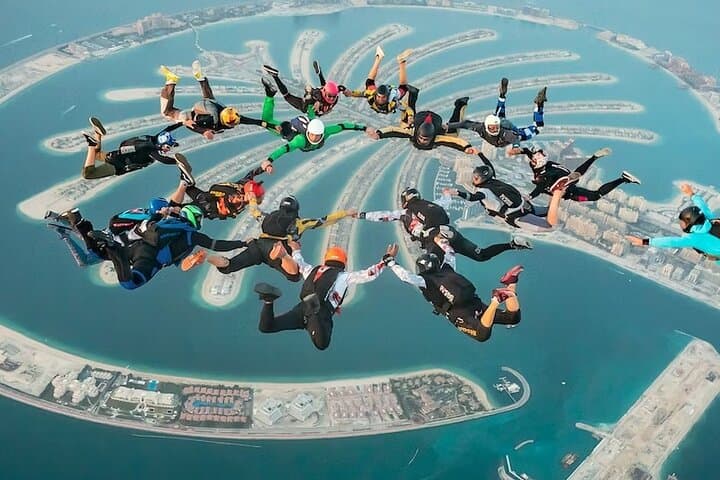 Tandem Skydive Dubai: 13,000-Foot Freefall Over Palm or Desert