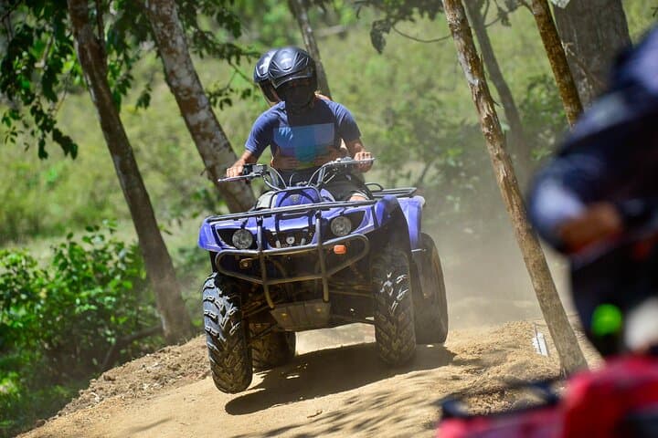Zipline and ATV Combo from San José: Canopy Tour to Waterfall & Beach