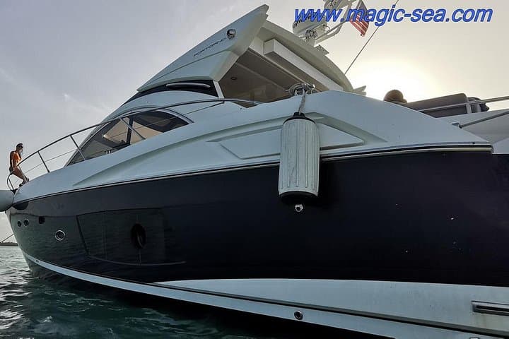 Cancun to Isla Mujeres: 6-Hour Luxury Sunseeker Yacht Charter photo 4