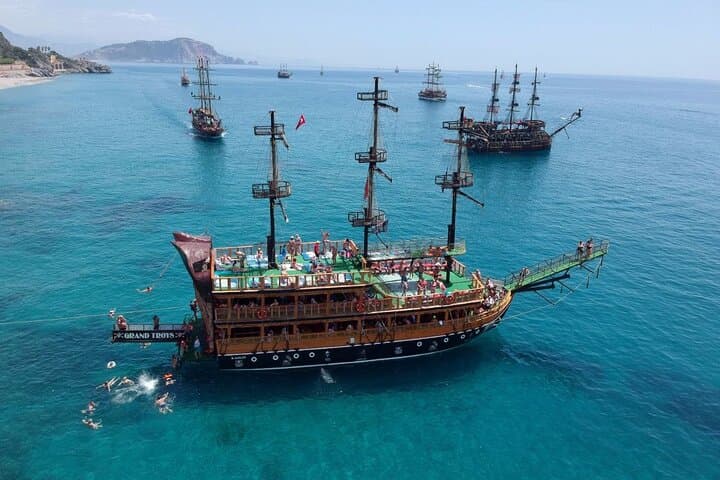 Pirate Boat & Foam Party: Alanya Swim-Cave Excursion with Lunch photo 2
