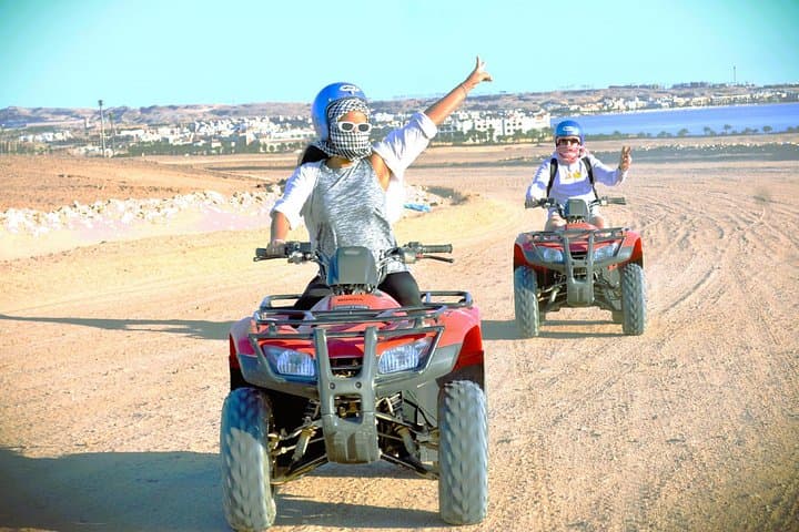 Sunrise Dunes: Hurghada Quad Bike and Camel Ride with Bedouin Breakfast photo 2
