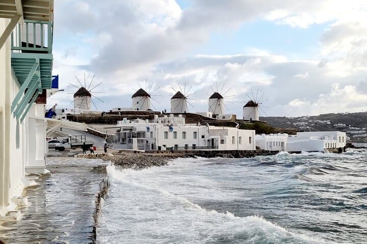Half-Day Guided Walking Tour of Mykonos: Little Venice, Windmills & Beaches