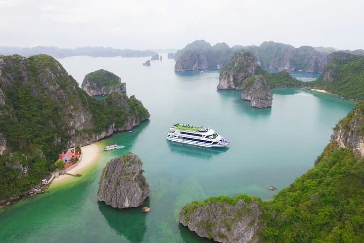 Halong Bay 8-Hour VIP Cruise: Day Trip with Caves, Kayaking & Sunset Jacuzzi