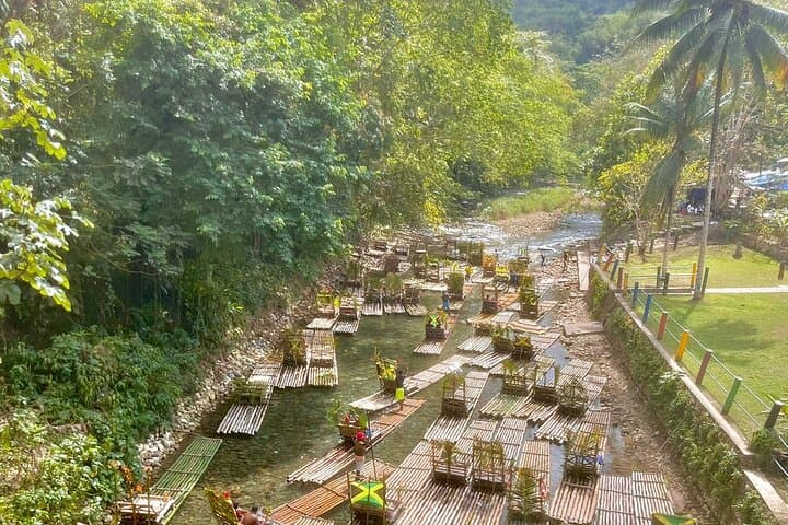 Jamaica Adventure: Bamboo Rafting, Seven Mile Beach & Rick's Sunset Tour
