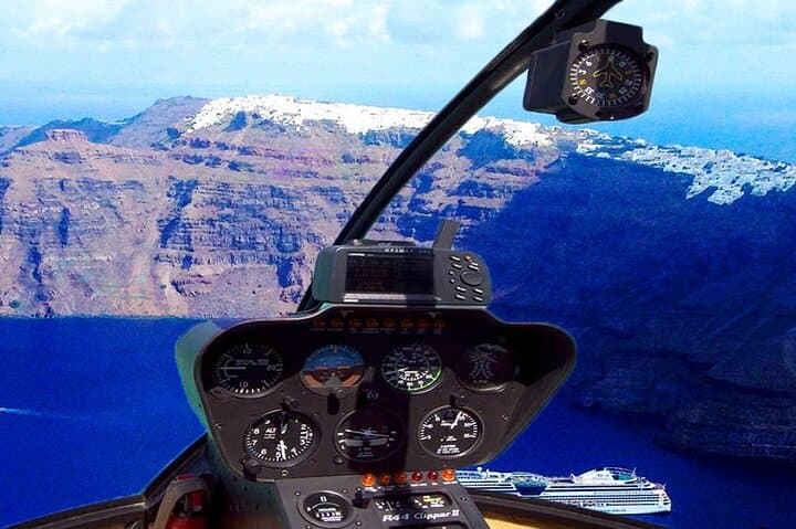 Santorini Helicopter and Land Private Tour: Oia, Wine Tasting & Black Beach photo 2