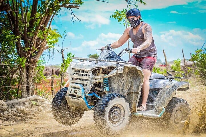 Thrill-Seeking Adventure: ATV Through Dominican Republic's Lush Jungle