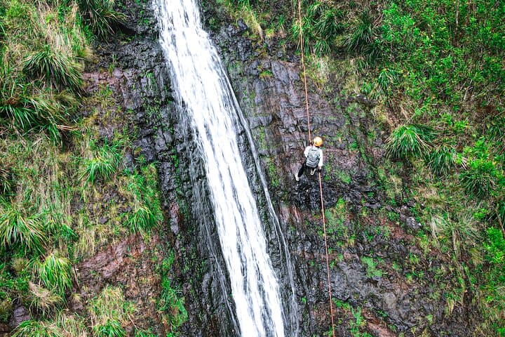 Oahu Waterfall Rappelling at Kaau Crater: Jungle Hike, Cliff Views, Cold Cascades photo 2