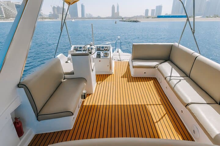 45ft Luxury Yacht Rental in Dubai: Marina, Palm & Bluewaters Sightseeing photo 4