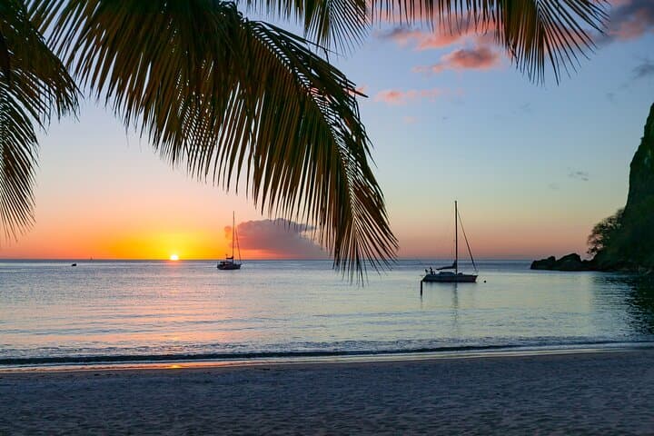 Private Saint Lucia Beachfront Sunset Tour — Rodney Bay & Gros Islet Highlights