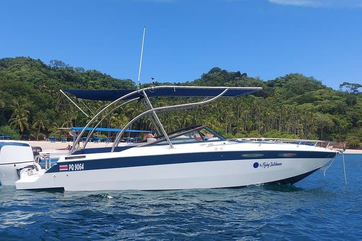 Jaco Sunset Cruise: Pacific Coastline Boat Tour with Swim & Wildlife photo 1