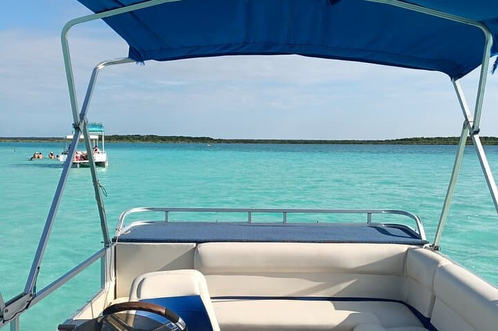 Pontoon Tour of Bacalar Lagoon: Swim Cenotes & See Stromatolites photo 2