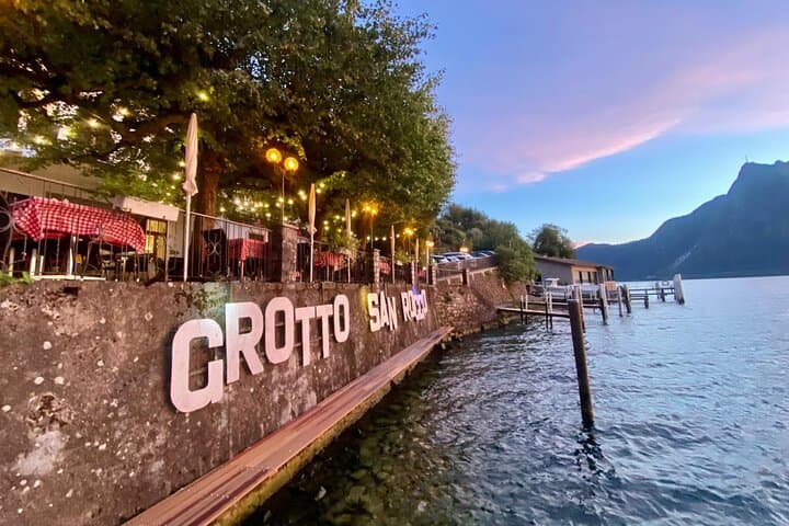 Lake Lugano Olive Trail, Boat Cruise & Grotto Risotto Experience