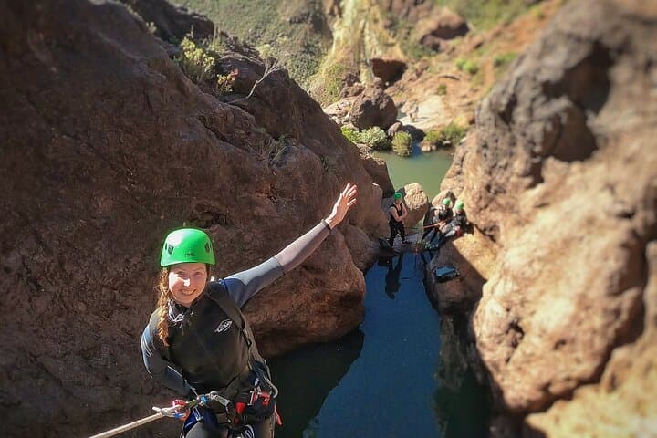 Canyoning in Gran Canaria: Rappels, Waterfalls & Azulejos Adventure photo 3