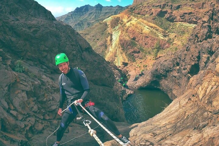 Canyoning in Gran Canaria: Rappels, Waterfalls & Azulejos Adventure photo 5