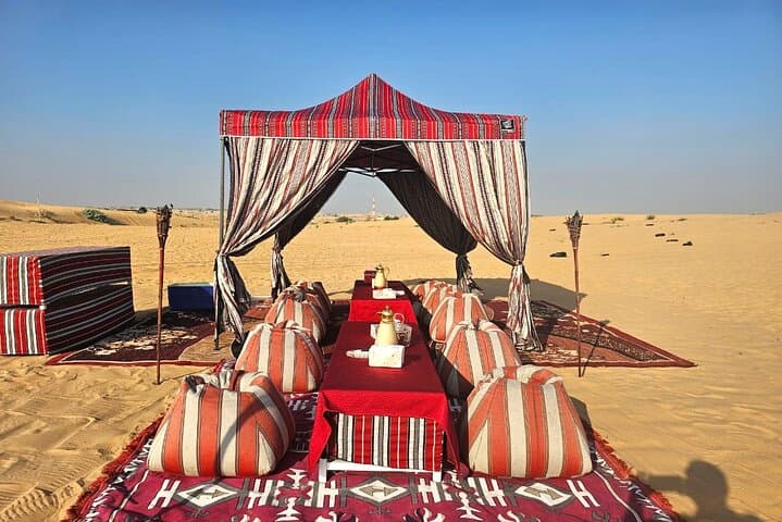 Private Dubai Dune Bashing and Candlelit Desert BBQ Experience