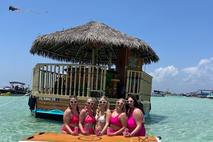 Private Tiki Boat to Crab Island — 6-Hour Destin Charter