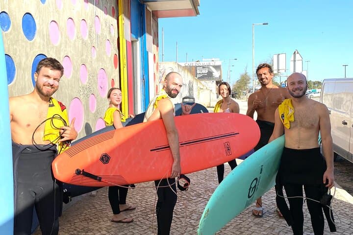 Lisbon Group Surf Lesson — Learn to Surf in 2 Hours at Carcavelos