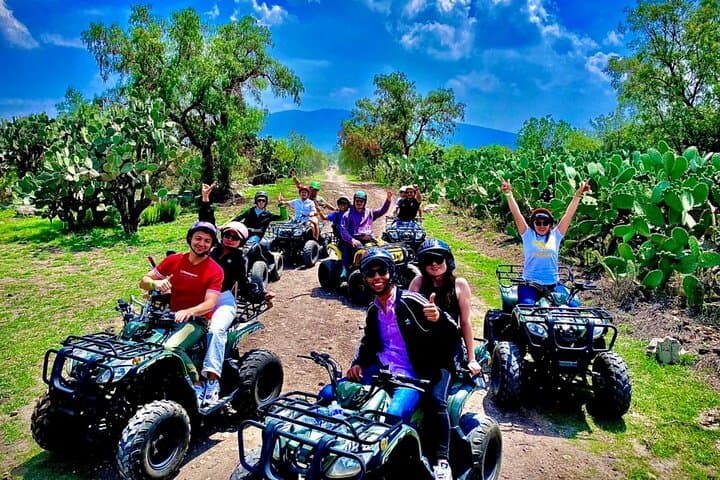 ATV Adventure Through Teotihuacan: Pyramids, Caves & Artisan Workshops