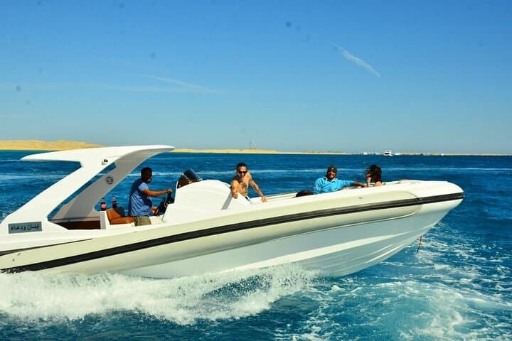 Private 4-Hour Speedboat Trip from Hurghada to Orange Bay & Dolphin House photo 2