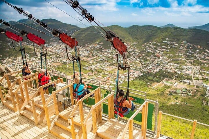 St. Maarten Flying Dutchman, Soualiga Sky Explorer & Schooner Ride: Private Adventure