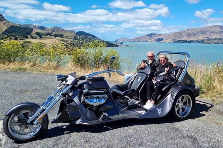 Exploring Christchurch on a V8 Chevrolet Trike Tour