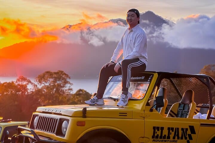 Mount Batur Sunrise Jeep Tour: Jeep Sunrise Over Black Lava Fields photo 3