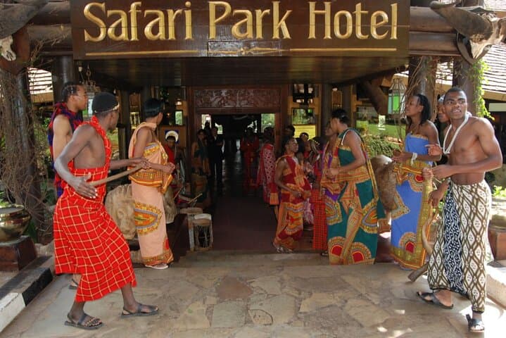 Nyama Choma Dinner & Cat Show at Safari Park Hotel — Nairobi Evening Experience