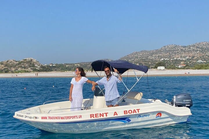 Rent a Boat Without a License in Rhodes — Explore Anthony Quinn, Ladiko & Traganou photo 2