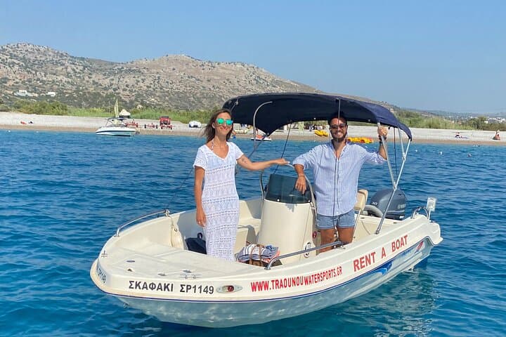 Rent a Boat Without a License in Rhodes — Explore Anthony Quinn, Ladiko & Traganou photo 3