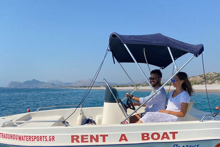 Rent a Boat Without a License in Rhodes — Explore Anthony Quinn, Ladiko & Traganou photo 5