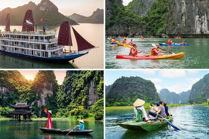 Ha Long Bay & Ninh Binh: 3-Day Luxury Cruise, Caves, and Trang An from Hanoi