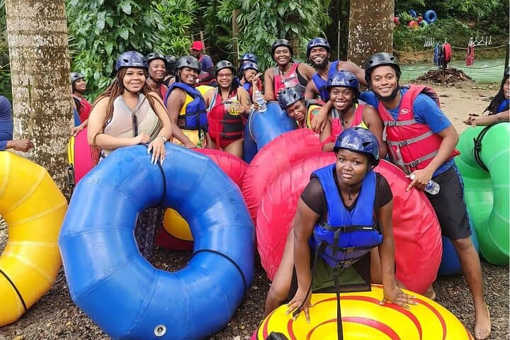 Montego Bay Adventure: River Tubing, Zipline & Dunn's River Falls Day Trip