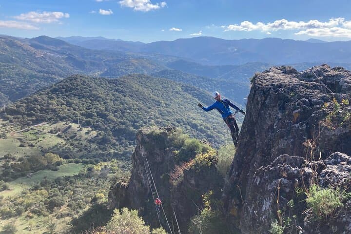Atajate Via Ferrata: 360º Genal Valley Climb with Monkey & Tibetan Bridges