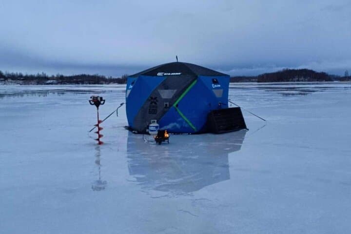 Full-Day Ice Fishing on Nancy Lake: Guided Snowshoe & Heated Tent Experience in Palmer, Alaska photo 5