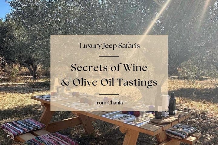 Chania Jeep Safari: Wine & Olive Oil Tasting from Terra Creta to the Ancient Olive of Vouves photo 1