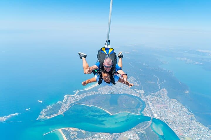 Tandem Skydive Over Newcastle Beach — From Sydney Day Trip