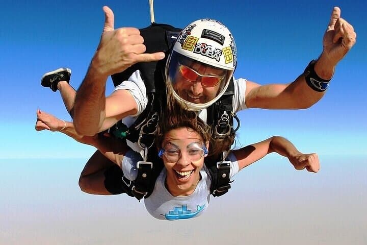 Tandem Skydive in Dubai: Palm & Desert Drop Zone Freefall Experience